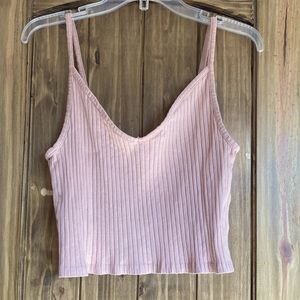 Coral H&M Cropped Tank Top